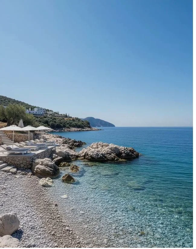 Dhermi - Palase, shitet Vile ne plazh 2+1 Kati 1, 75 m² (Dhermi, Vlore)