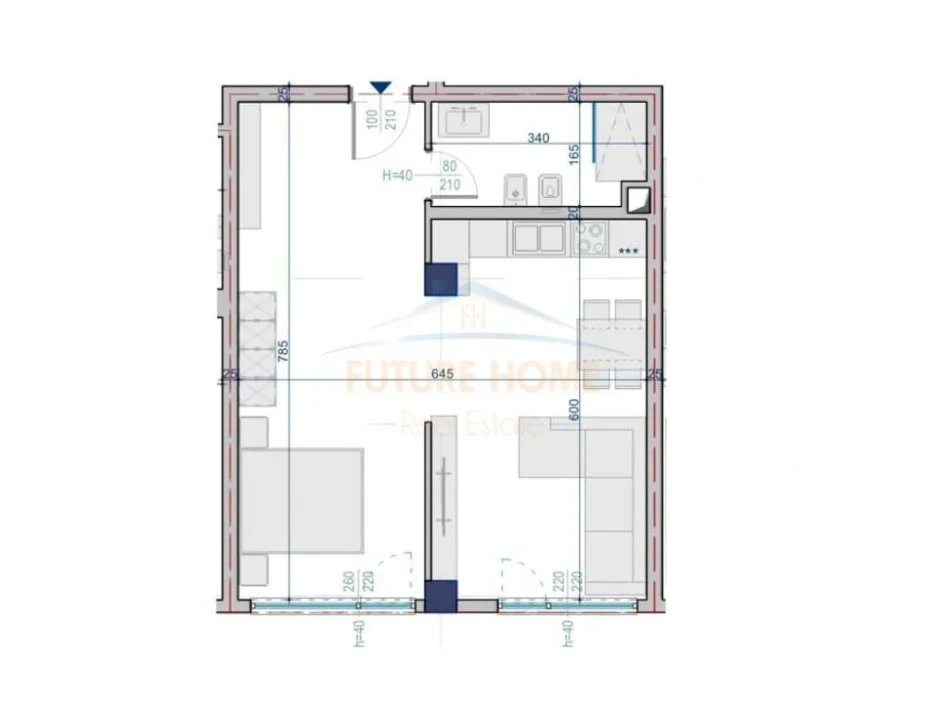 Tirane, shitet garsonier 1+1 , 71.192 € (PASKUQAN)