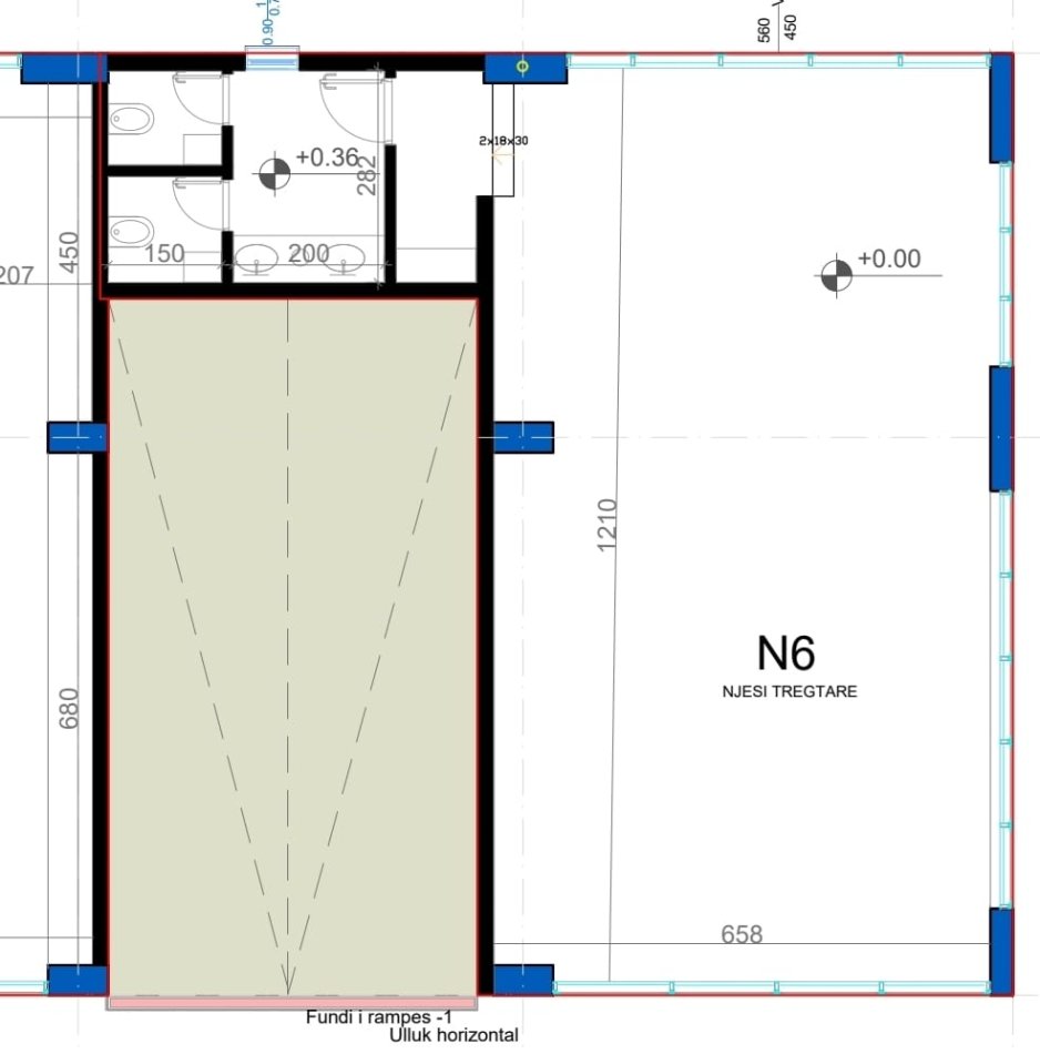Tirane, shes dyqan Kati 0, 111 m² 360.000 € (Bulevardi i Ri)