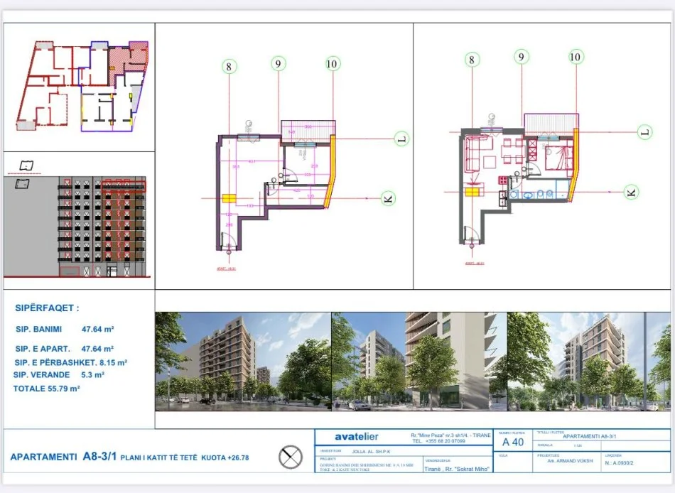 Tirane, shitet 1+1 Kati 2, 