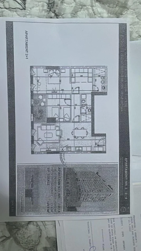 Tirane, shitet apartament 2+1 Kati 3, 129 m² 329.000 € (Komuna e Parisit)