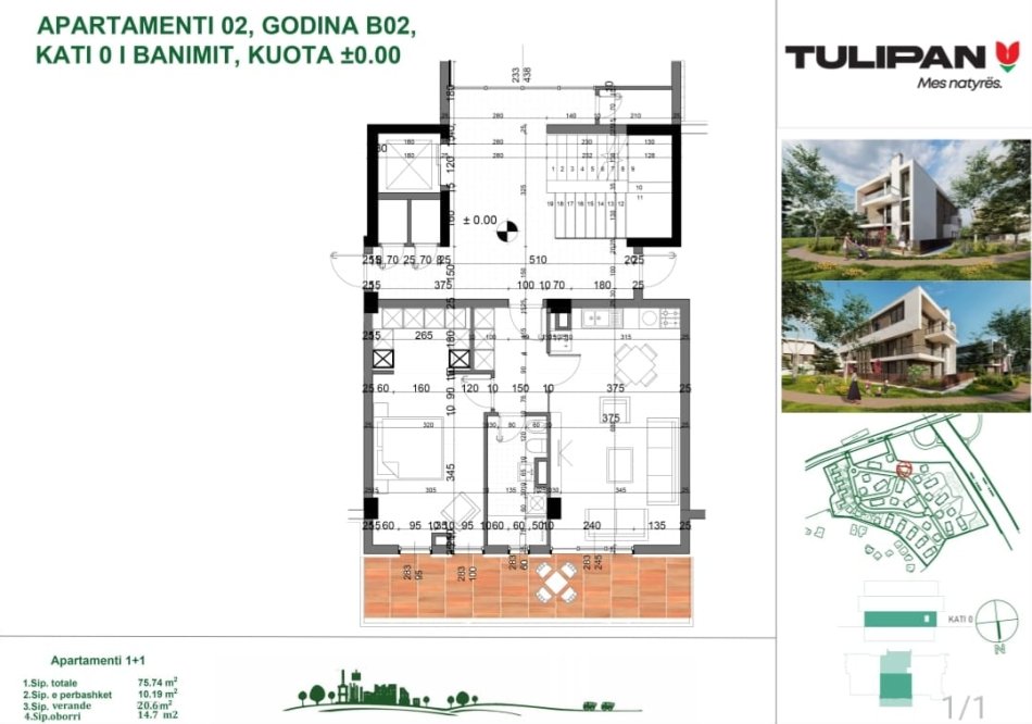 Tirane, shes apartament 1+1, , 76 m² 148,000 € (Haxhi Dushku)