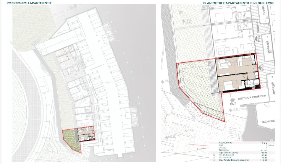 Himare, shitet apartament 1+1 Kati 1, 113 m² 450.000 € (Green Coast, Himare)