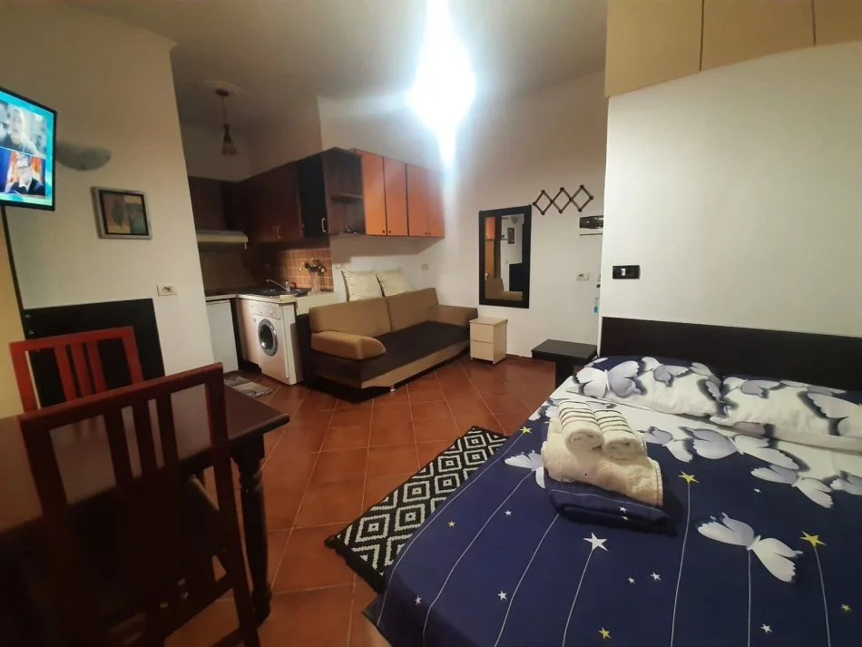 Tirane, jepet me qera apartament 1+1 Kati 1, 30 m² 360 € (Stacioni i Trenit (VR007))