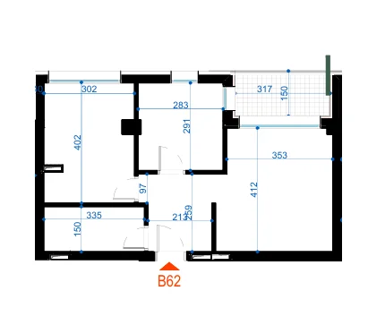Tirane, shes 2+1 Kati 6, 73 m² 95.300 € (Rruga 5 Maji)