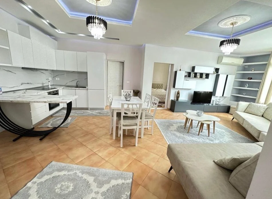 Tirane, jepet me qera apartament 1+1+Ballkon Kati 4, 60 m² 600 € (Liqeni i Thate)