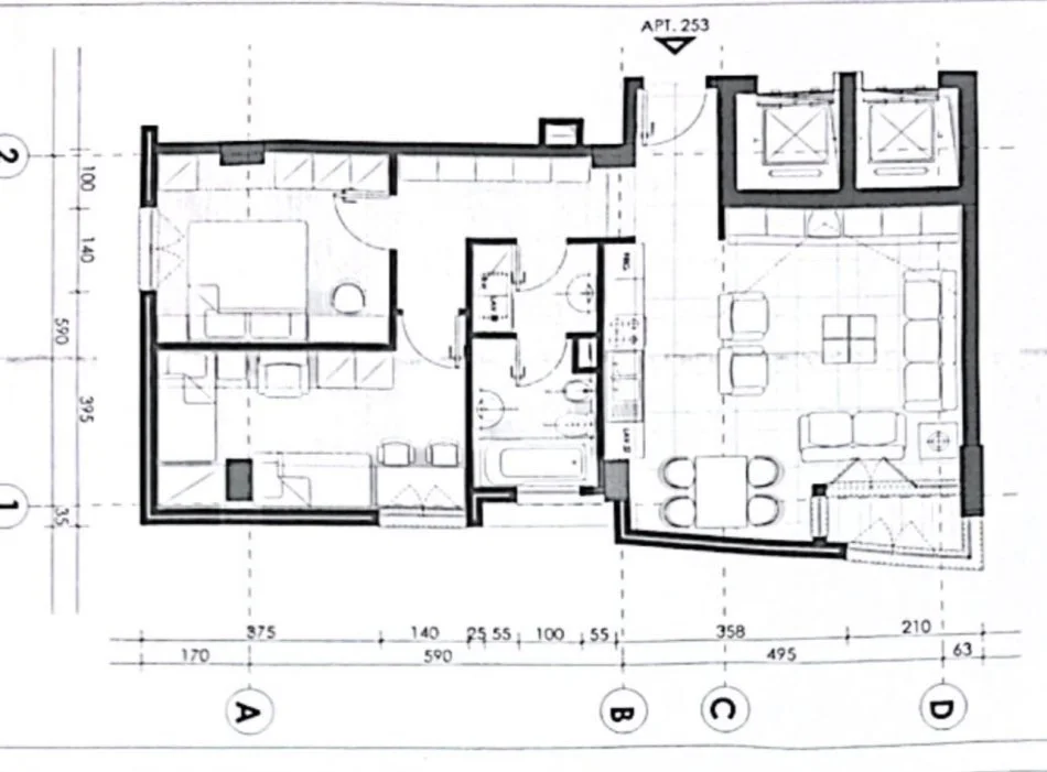 Tirane, shitet apartament 2+1+Ballkon , 95 m² 210.000 € (21Djetori)