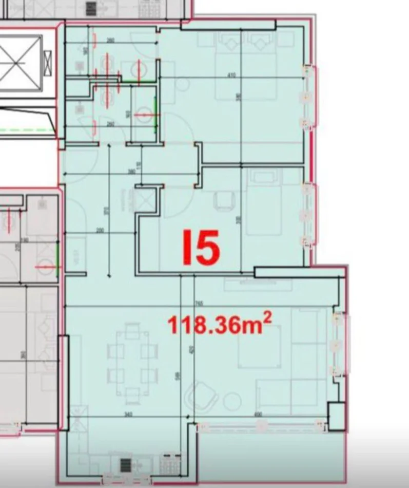 Tirane, shitet apartament 2+1 Kati 4, 134 m² 260.052 € (liqeni i thate)