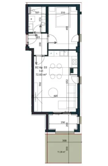 Vlore, shitet apartament 1+1+Aneks+Ballkon Kati 0, 97 m² 229.088 € (vlore)