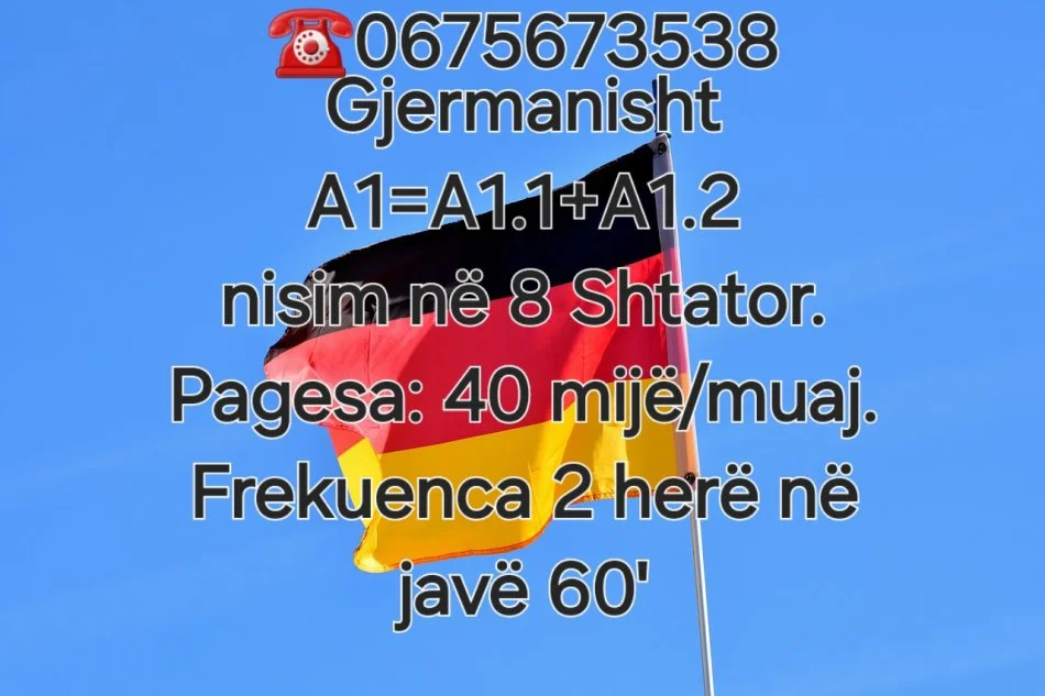 Tirane, kurse gjuhe gjermanisht Gjermanisht