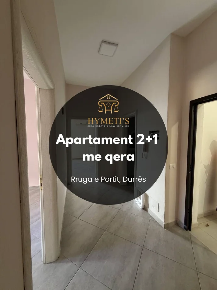 Durres, jepet me qera apartament 2+1 Kati 1, 500 € (Rruga Pavaresia, prane Portit)