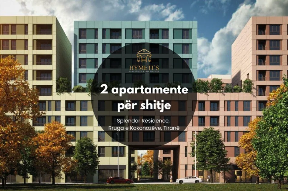 Tirane, shitet apartament 3+1 Kati 6, 149 m² (Splendor Residence, Rruga e Kokonozëve, Tiranë)