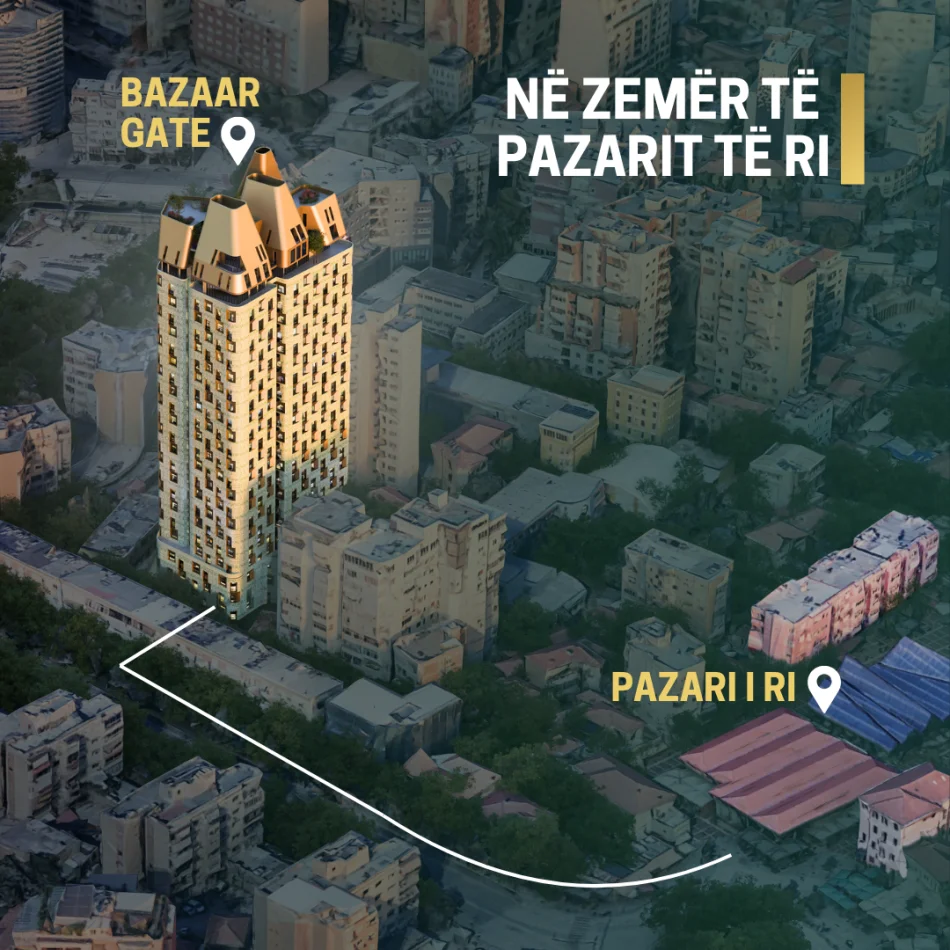 Tirane, shitet apartament 1+1 Kati 8, 67 m² (Luigj Gurakuqi)