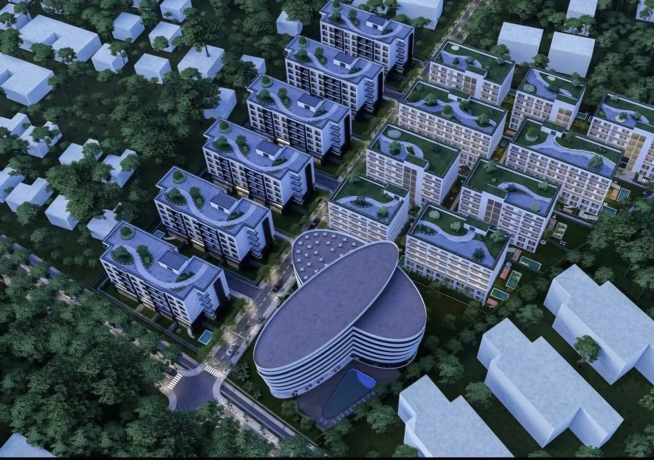 Golem, shes apartament 1+1+Ballkon Kati 3, 73 m² 87.990 € (Liburna Residence, Golem)