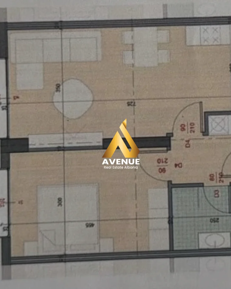 Tirane, shitet apartament 1+1 Kati 8, 105.000 € (Rruga e Dafinave)