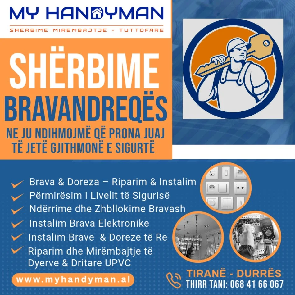 Tirane, ofroj Shërbime për brava, doreza, dyer dhe dritare në Tirane