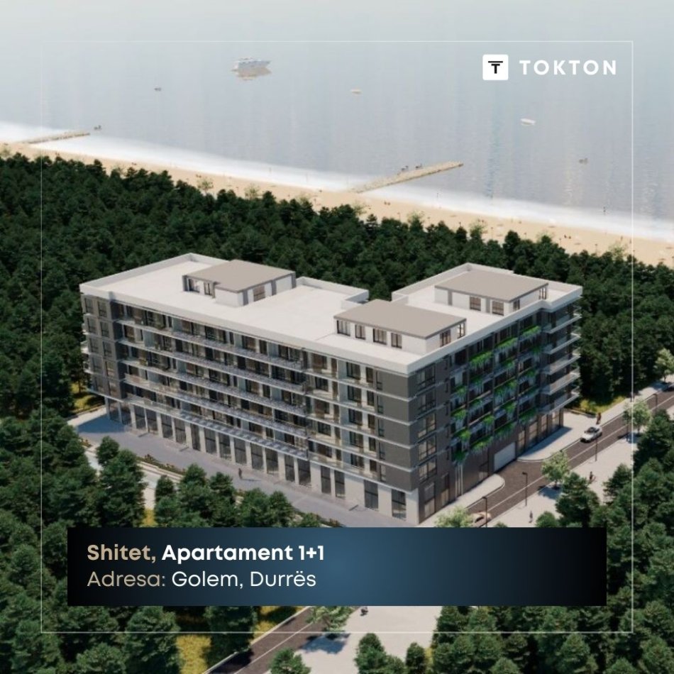 Golem, shitet apartament 1+1 Kati 6, 70 m² 91.400 € (Golem, Durrës, TT 1862)