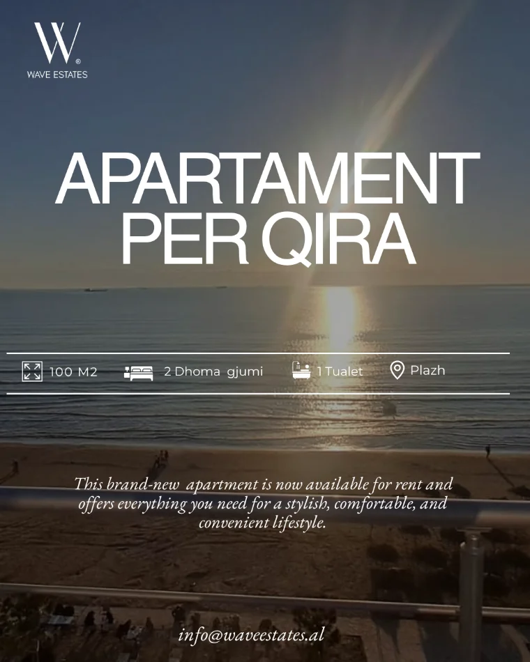 Durres, jepet me qera apartament 2+1 , 100 m² 1.000 € (Plazh, Lagja 13)