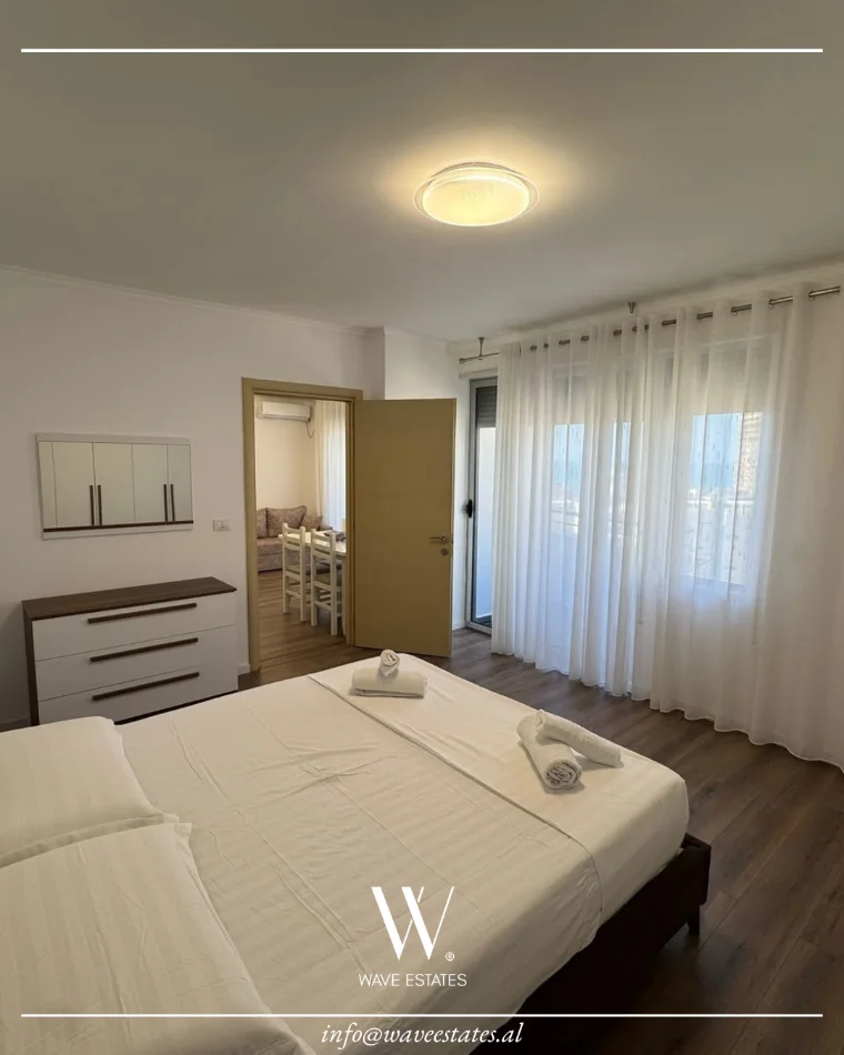 Durres, jepet me qera apartament 1+1 , 58 m² 450 € (Shkembi i Kavajes)