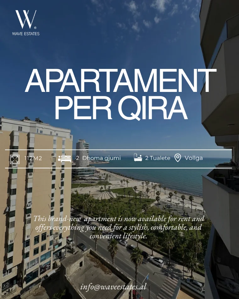 Durres, jepet me qera 2+1 , 112 m² 1.200 € (Vollga)