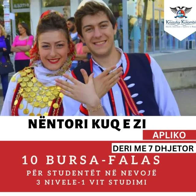 Tirane, ofrohet 10 bursa falas