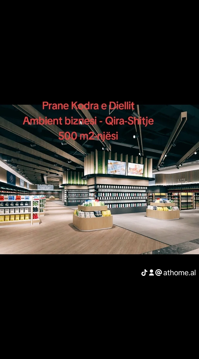 Ambient komercial 500 m2, 1990€/m2 per shitje, qira, Kodra e Diellit
