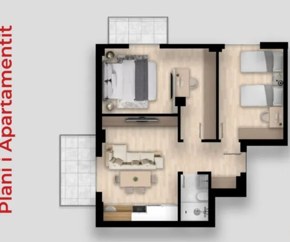 Durres, shitet apartament 2+1+Ballkon Kati 6, 81 m² 129.600 € (Qerret)