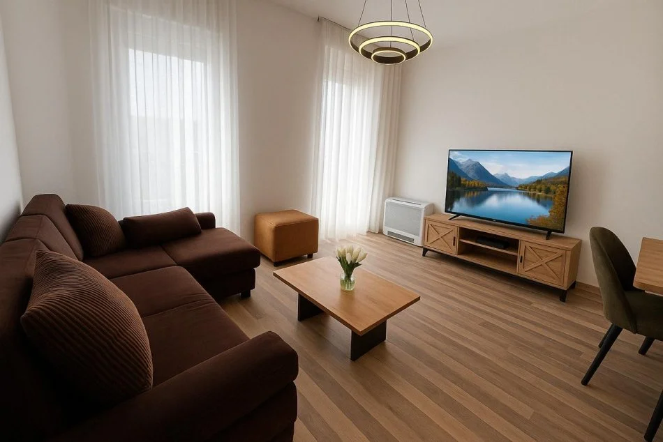 Tirane, jepet me qera apartament 2+1+Ballkon Kati 3, 100 m² 900 € (bulevardi i ri)