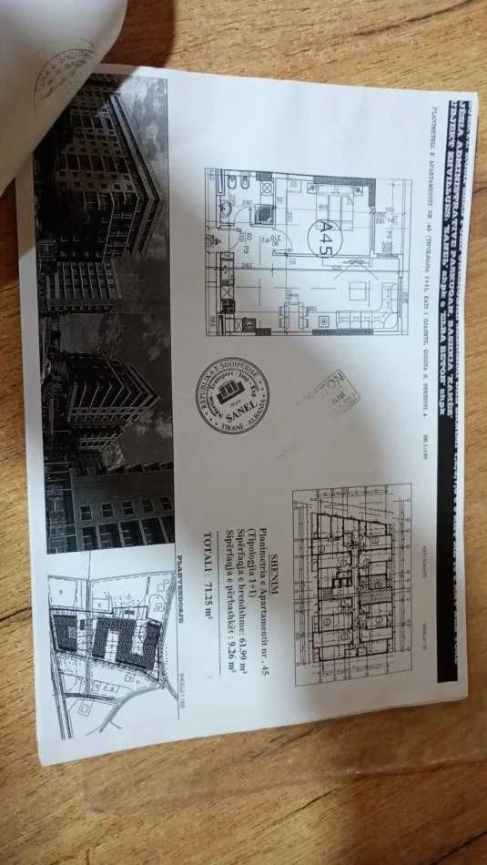 Tirane, shitet apartament 1+1 Kati 6, 64 m² 83.174 € (Paskuqan)