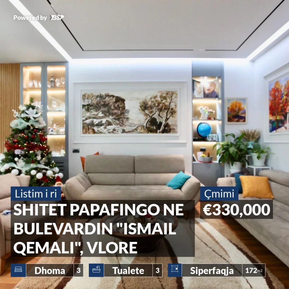 Vlore, shitet apartament+verande | Penthouse 3+1+Aneks+Ballkon , 172 m² 330.000 € (BULEVARDI ISMAIL QEMALI, VLORE)