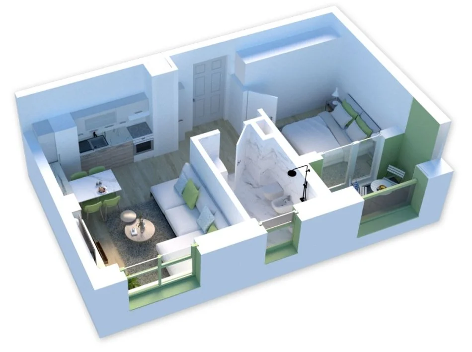 Tirane, shitet apartament 1+1+Ballkon 61 m² 89.000 € Per 1 muaj gati per banim