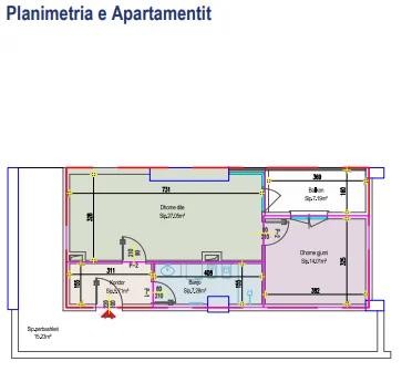 Tirane, shitet apartament 1+1 Kati 4, 76 m² 133.822 € (Rruga Ndre Mjeda)