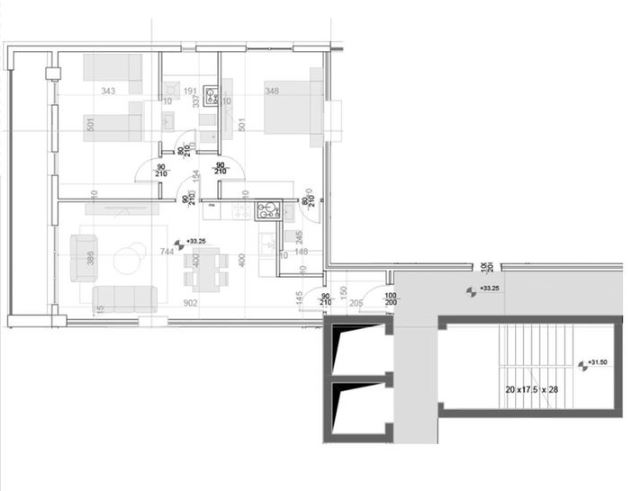 Disponojme apartamente te tipologjise 1+1 dhe 2+1 (1800 euro/m2)