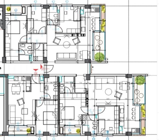 Tirane, shitet apartament 4+1+A+BLK Kati 2, 270 m²  (Tirane)