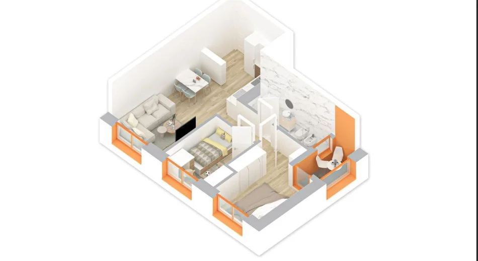 Tirane, shitet apartament 2+1+Ballkon Kati 5, 73 m² 102.000 € 
