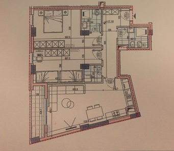 Tirane, shes apartament 2+1+Ballkon Kati 5, 113 m² 188.000 € (Orbital 6)