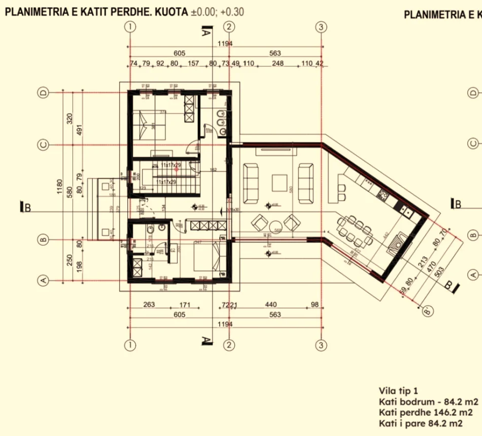 Tirane, shes Vile 2 Katshe Kati 0, 314 m² 700.000 € (Petrele)