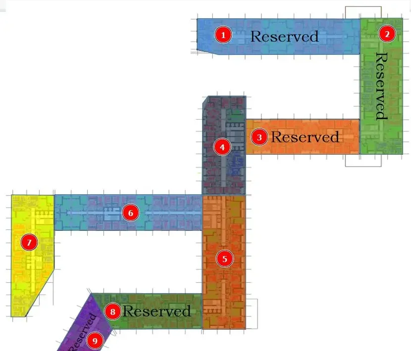 Tirane, shes apartament 1+1+Ballkon Kati 3, 85 m² (Riverside Residence)