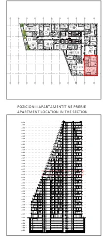 Tirane, shitet apartament 2+1 Kati 15, 125 m² 263.650 € (Bulevardi i Ri)