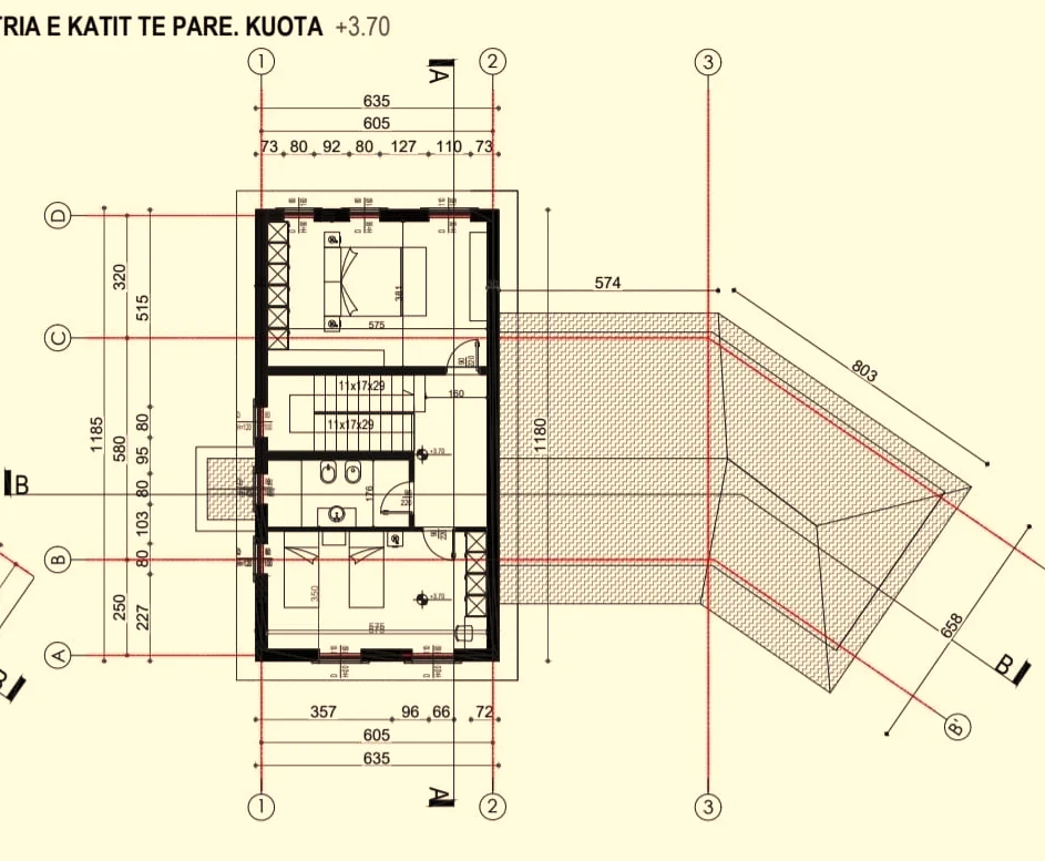 Tirane, shes Vile 2 Katshe Kati 0, 314 m² 700.000 € (Petrele)
