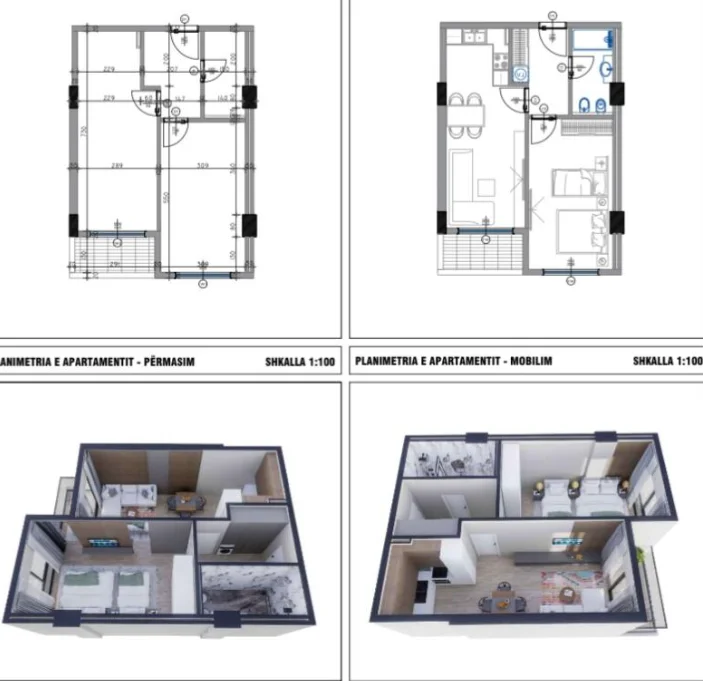 Mali Robit, shes apartament 1+1+Ballkon Kati 6, 68 m² 93.000 € (Mali i Robit, Kavajë)