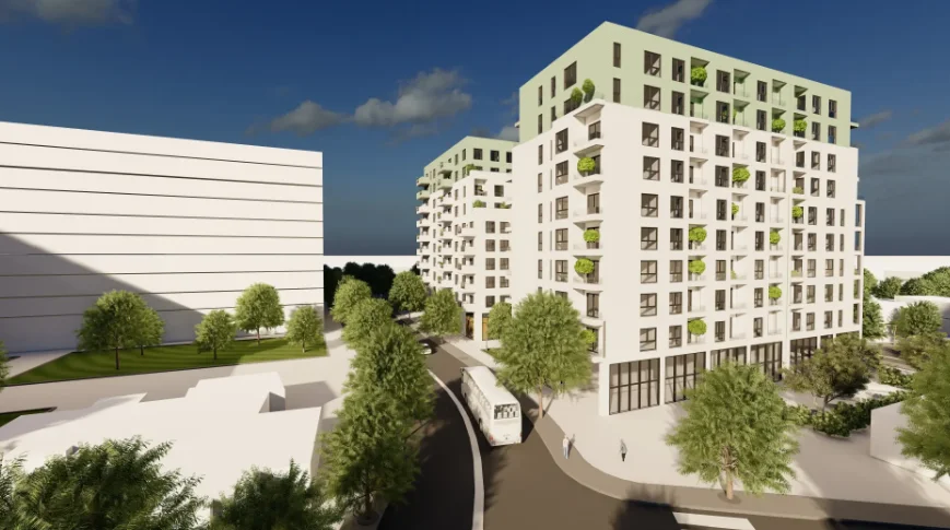 Tirane, shes apartament 1+1+Ballkon Kati 8, 64 m² 105.000 € (Viva Complex)