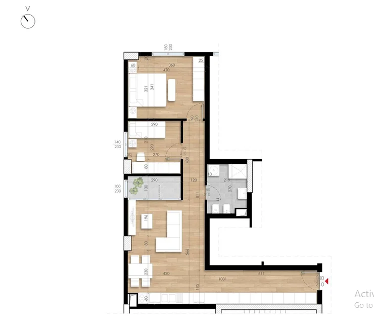 Tirane, shitet apartament 2+1 Kati 9, 91 m² 156.000 € (Fusha e Aviacionit)