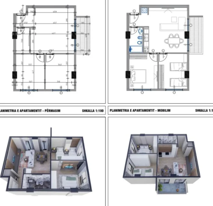 Mali Robit, shes apartament 2+1+Ballkon Kati 6, 91 m² 123.800 € (Mali i Robit, Kavaje)