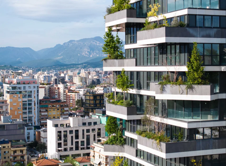 Tirane, jepet me qera zyre Kati 9, 100 m² (Vertical Forest, Rruga e Elbasanit)