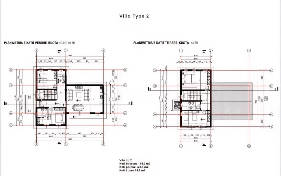 Tirane, shitet Vile 2 kateshe  4+1 , 294 m² 600.000 € (Petrele)