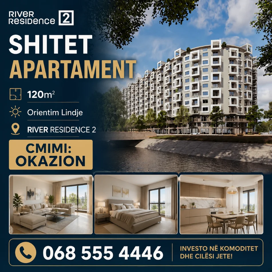Tirane, shitet apartament 2+1+Ballkon Kati 1, 120 m² 