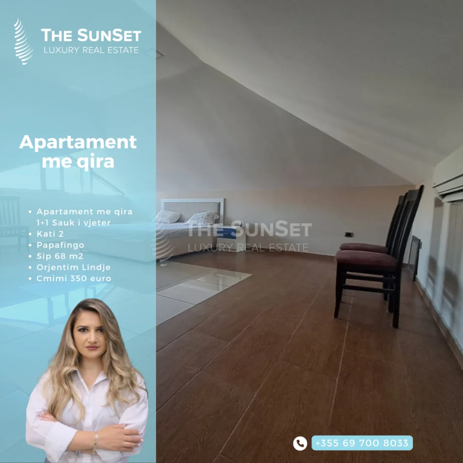 Tirane, jepet me qera apartament 1+1 Kati 2, 64 m² 350 € 