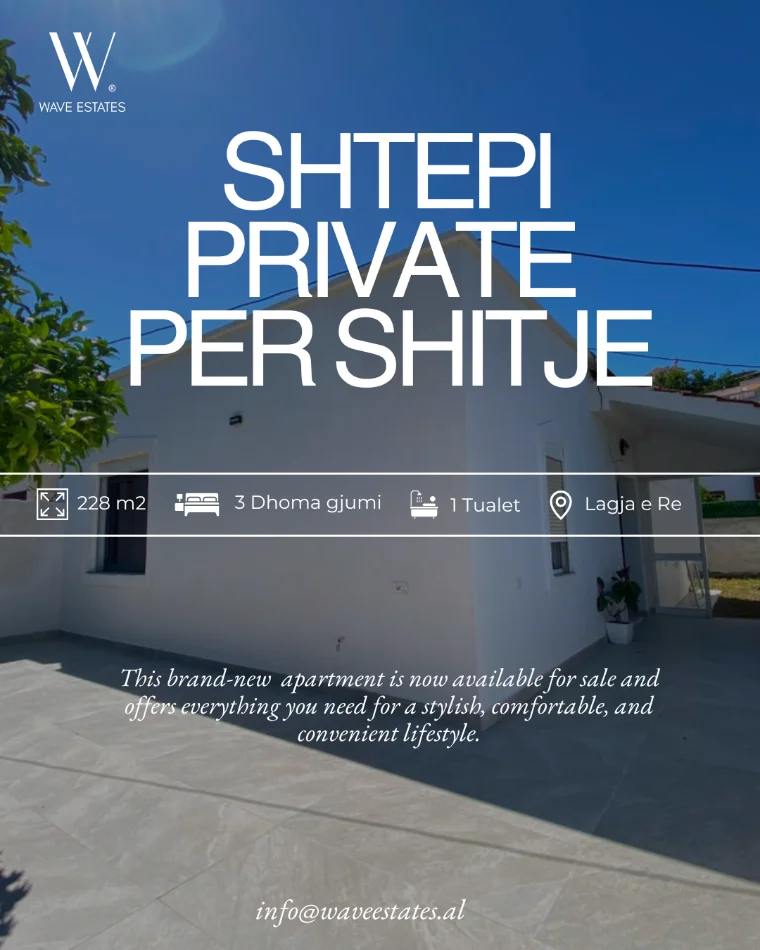 Durres, shitet shtepi 3+1 , 160.000 € (Lagja e Re)