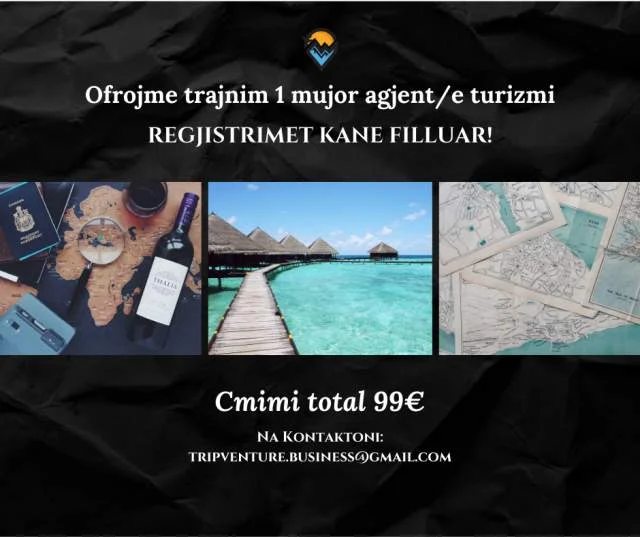 Ofrojme trajnim 1 mujor agjent/e turizmi
